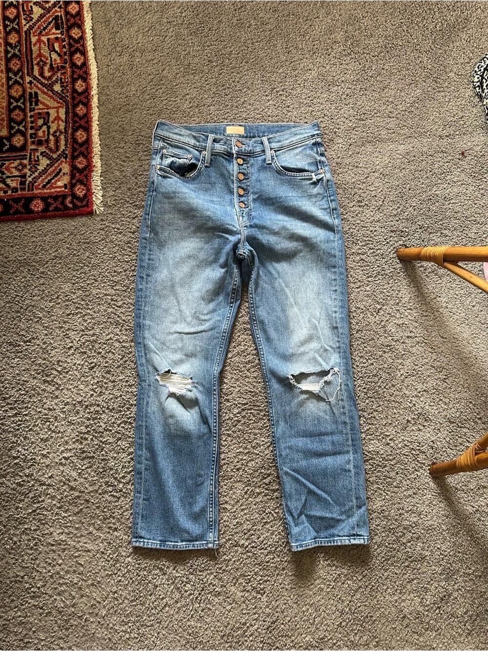 MOTHER Pixie Tomcat Crop Jeans